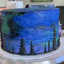 Mountain Bliss Cakery - Aurora Borealis