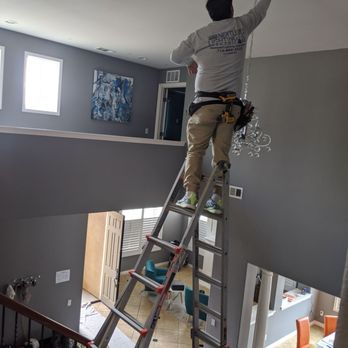 Next Level Lighting & Electric - Installing our new chandelier - Electricians Near Me Next Level Lighting & Electric - Installing our new chandelier - Electricians Near Me