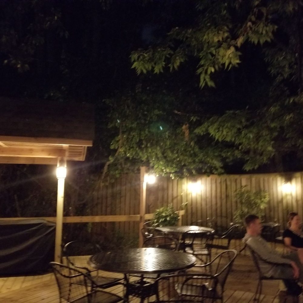 The Nook - Outdoor patio at night. - Pubs Near Me - Huntsville, Alabama The Nook - Outdoor patio at night. - Pubs Near Me - Huntsville, Alabama