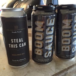 Audet's Wine & Spirits - Lord Hobo Boom Sauce and Steal This Can at Audet's on Boston Street. Kind of fun buying a product company I belong to. Go Pat's