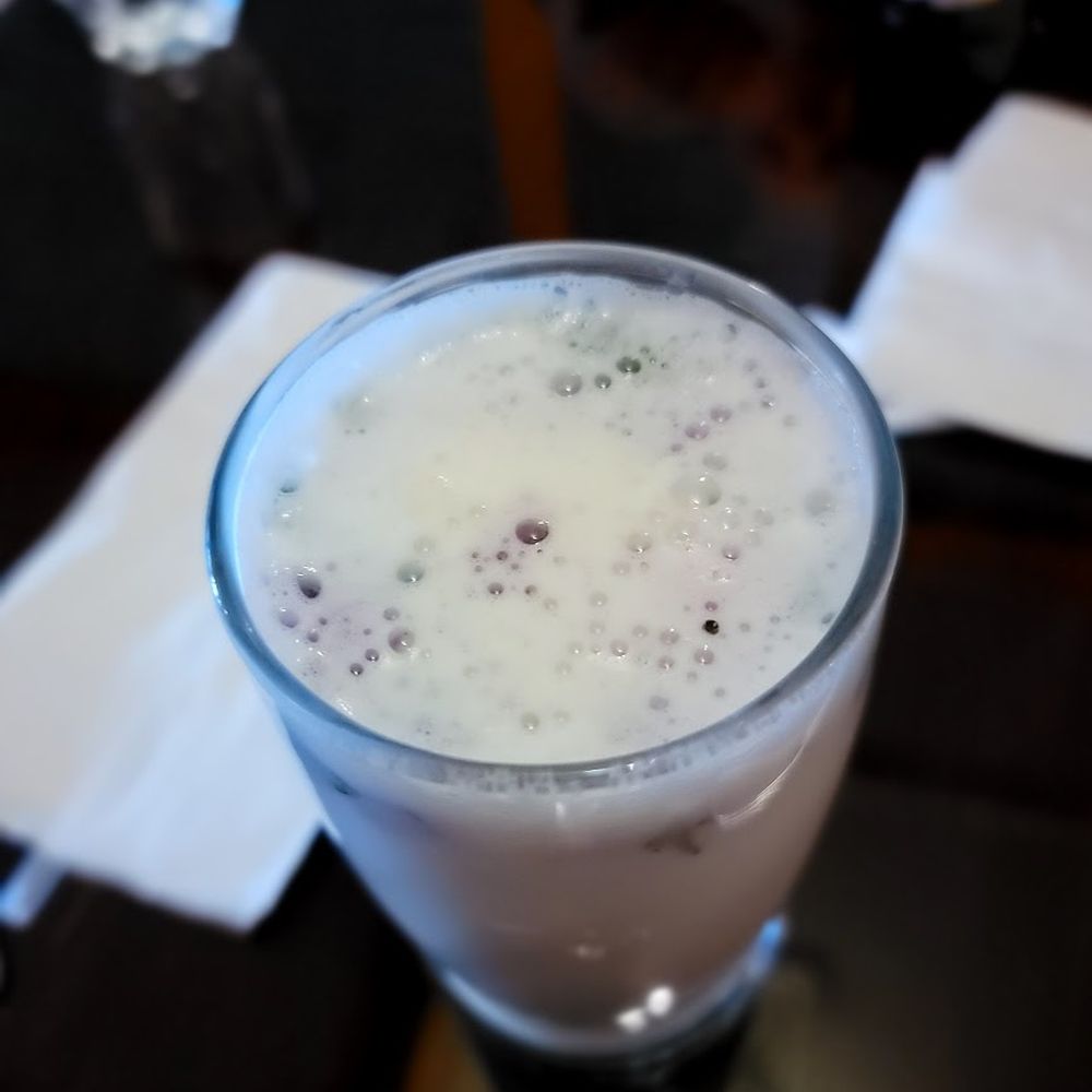 Chaas (spelled Chass on the menu.) Buttermilk with spices. OK version Chaas (spelled Chass on the menu.) Buttermilk with spices. OK version