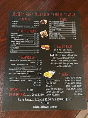 Menu photo 1 La Sierra BBQ Roswell, NM Menu photo 1 La Sierra BBQ Roswell, NM