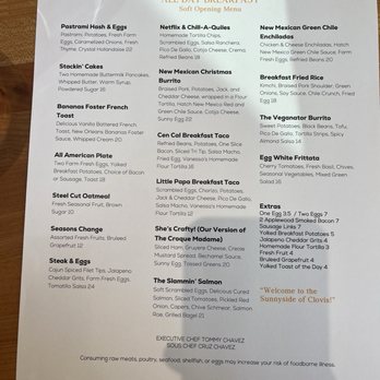 Yolked Kitchen - Menu - Breakfast & Brunch Near Me - Clovis, California Yolked Kitchen - Menu - Breakfast & Brunch Near Me - Clovis, California