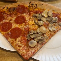 Owl's Nest Pizza Parlor - Pepperoni pizza & mushroom
