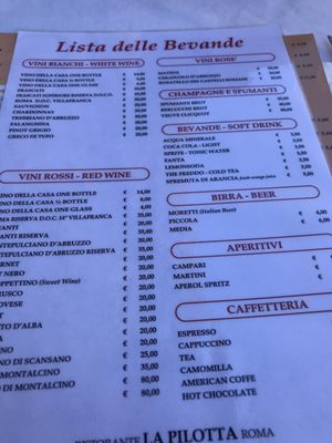 Menu photo 1 La Pilotta Rome, RM