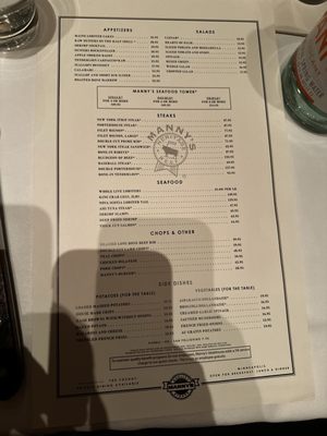 Menu photo 6 Manny's Steakhouse Minneapolis, MN