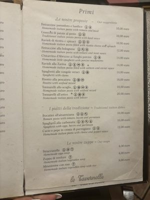 Menu photo 2 Le Tavernelle Rome, RM