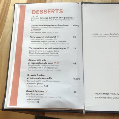 Menu photo 8 Lola Rosa Montreal, QC Menu photo 8 Lola Rosa Montreal, QC