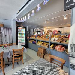 Cooks Kitchen - Indoors, with little marketplace where you can buy British snacks and candies