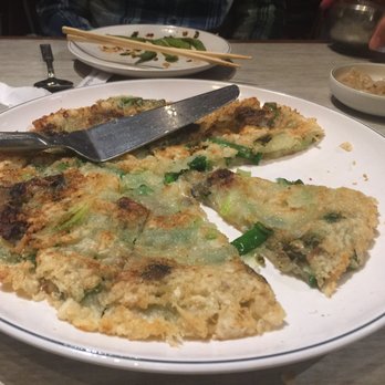Koreana - Oyster Scallion Pancake - Korean Near Me - Cambridge, Massachusetts Koreana - Oyster Scallion Pancake - Korean Near Me - Cambridge, Massachusetts