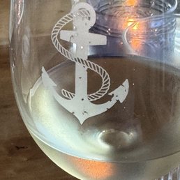 Cute nautical wine glasses