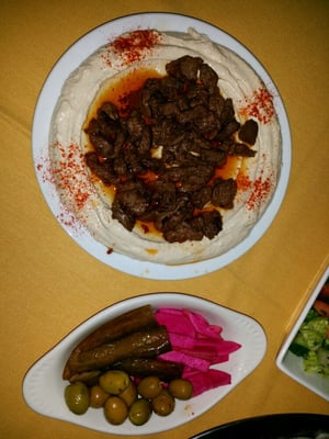 Photo of The Palace Lounge - Upland, CA, US. The best hummus with filet mignon you will ever try!