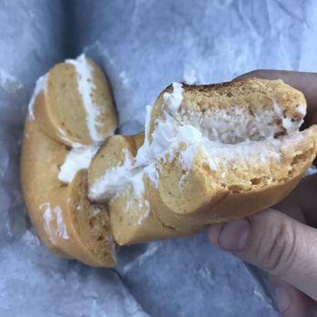 Blazin' Bagelz - "Pumpkin" bagel. Didn't taste at at all like pumpkin, tasted plain - Bagels Near Me - Gilroy, California Blazin' Bagelz - "Pumpkin" bagel. Didn't taste at at all like pumpkin, tasted plain - Bagels Near Me - Gilroy, California