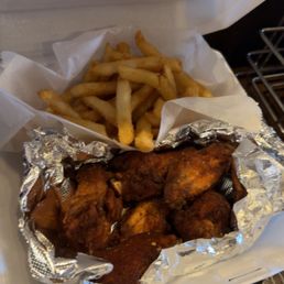 chicken and fries