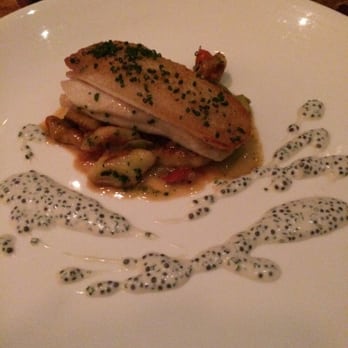 Barndiva - Sole with caviar creme fraiche....simply amazing!!! - New American Near Me - Healdsburg, California