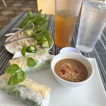 Pho-natic - Tofu spring rolls with peanut sauce - Vietnamese Near Me - Denver, Colorado