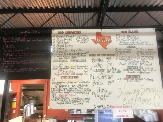 Menu photo 1 BBQ On The BRAZOS Cresson, TX
