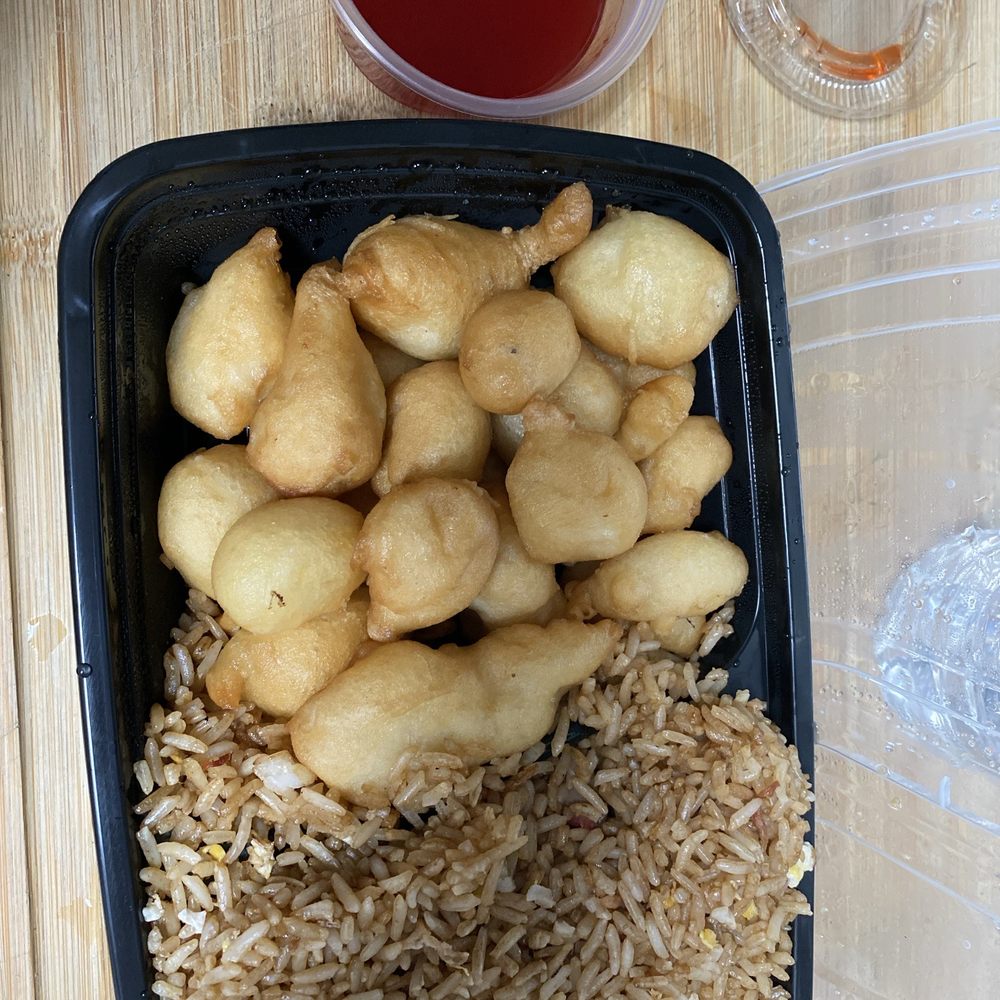 China Town Chef - Sweet and sour chicken with pork fried rice - Chinese Near Me - Palm Bch Gdns, Florida China Town Chef - Sweet and sour chicken with pork fried rice - Chinese Near Me - Palm Bch Gdns, Florida