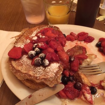 Borderline Cafe - Stuffed French toast with strawberries blueberries and cream cheese. Yum!! But huge - Breakfast & Brunch Near Me - Lakewood, Ohio Borderline Cafe - Stuffed French toast with strawberries blueberries and cream cheese. Yum!! But huge - Breakfast & Brunch Near Me - Lakewood, Ohio