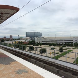 DART - Inwood/Love Field - View of Parkland Hospital from the platform