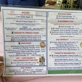 Cafe Morey's - Menu - 1 of 2 - American Near Me - Honolulu, Hawaii Cafe Morey's - Menu - 1 of 2 - American Near Me - Honolulu, Hawaii
