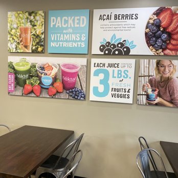 Nekter Juice Bar - This tells you about how much fruits and vegetables can be in one juice - Juice Bars & Smoothies Near Me - San Antonio, Texas
