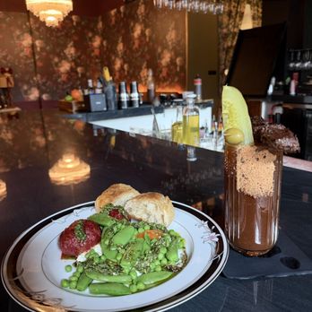 Sonder - Longanisa and Eggs with a bloody Maria with added hangar steak skewer - Tapas/Small Plates Near Me - Santa Ana, California Sonder - Longanisa and Eggs with a bloody Maria with added hangar steak skewer - Tapas/Small Plates Near Me - Santa Ana, California