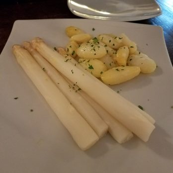 Restaurant Keule - Buttered white asparagus and potatoes - German Near Me - Cologne, NW Restaurant Keule - Buttered white asparagus and potatoes - German Near Me - Cologne, NW