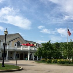 The Saybrook at Haddam - Colorful flowers and seasonal decorations welcome visitors.