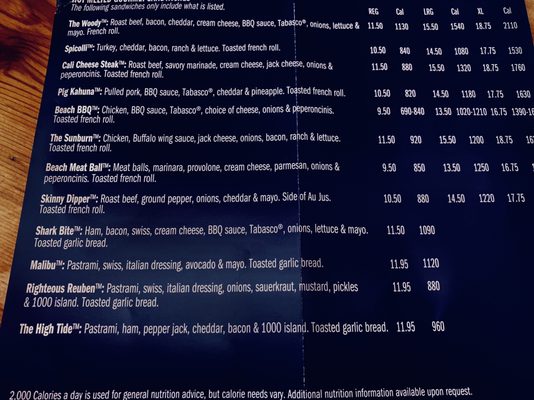Menu photo 3 Beach Hut Deli Dana Point, CA
