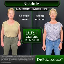 Dr. Food Medical Weight Loss - Nicole lost 24.8 pounds in 12 weeks!