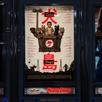 Premiere Cinema 16 - A poster near the theater's inner entrance promoting "Isle of Dogs" - Cinema Near Me - Gadsden, Alabama Premiere Cinema 16 - A poster near the theater's inner entrance promoting "Isle of Dogs" - Cinema Near Me - Gadsden, Alabama