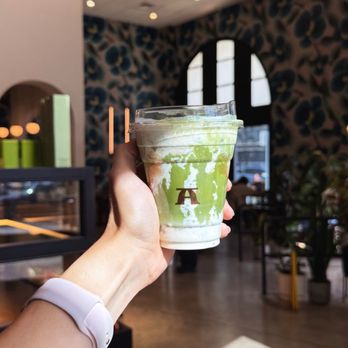 Alfred Coffee - Peaches n' Cream Matcha Latte - Coffee & Tea Near Me - Los Angeles, California