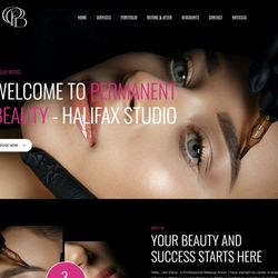 Robim - Permanentbeautyhalifax.ca - Local permanent makeup artist website, SEO, and full technical support and maintenance