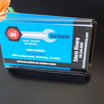 Automotive Instincts - Their business card - Auto Repair Near Me - Northridge, California Automotive Instincts - Their business card - Auto Repair Near Me - Northridge, California