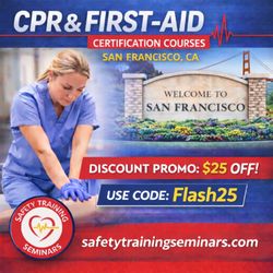 Safety Training Seminars CPR - CPR First-aid training in San Francisco