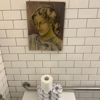 Bell Street Burritos - painting above toilet - Mexican Near Me - Tucker, Georgia