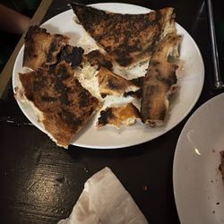 Burnt pizza