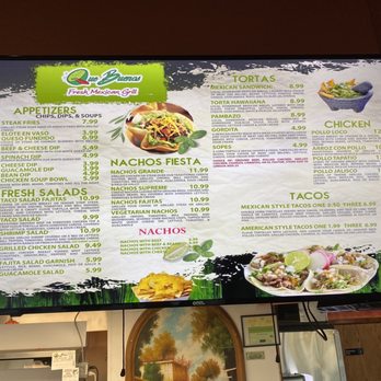 Que Buenos - Menu 3 - Mexican Near Me - Portage, Michigan