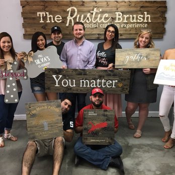 The Rustic Brush - The Woodlands - Paint & Sip Near Me - Conroe, Texas