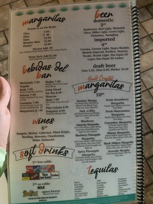 Menu photo 1 La Nopalera Savannah, GA
