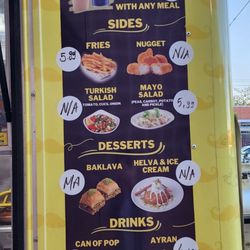 Patso Turkish Street Food - Menu