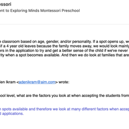 Jessica's email from Exploring Minds