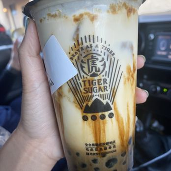 Tiger Sugar - Tiger Sugar Black Sugar Boba Milk with Cream Mousse - Coffee & Tea Near Me - Las Vegas, Nevada Tiger Sugar - Tiger Sugar Black Sugar Boba Milk with Cream Mousse - Coffee & Tea Near Me - Las Vegas, Nevada