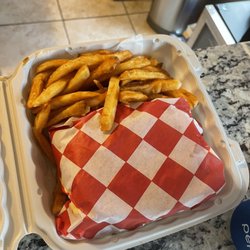 Mr Broast - Zinger Burger with Fries (Small)