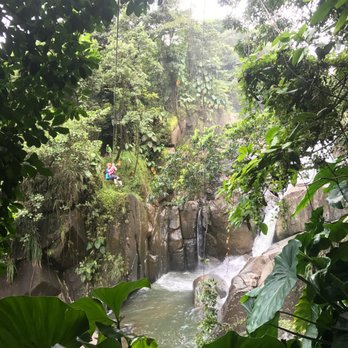 Montaña Explora - View of zip line - Hiking Near Me - El Yunque, Puerto Rico