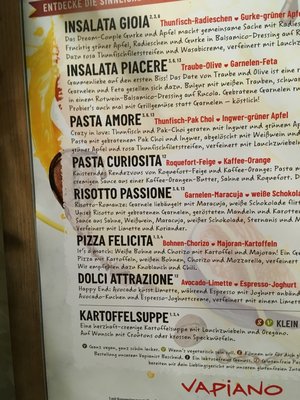 Menu photo 3 Vapiano Chemnitz, SN