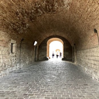 Castell de Montjuïc - Tunnel Entrance to the Main Courtyard - Castell de Montjuïc (Montjuïc Castle) - Local Flavor Near Me - Barcelona, B Castell de Montjuïc - Tunnel Entrance to the Main Courtyard - Castell de Montjuïc (Montjuïc Castle) - Local Flavor Near Me - Barcelona, B