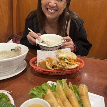 Saigon Noodle House - Pho W/ everything, Banh Mi, crispy shrimp egg rolls And my Happy Bestfriend - Vietnamese Near Me - Placentia, California Saigon Noodle House - Pho W/ everything, Banh Mi, crispy shrimp egg rolls And my Happy Bestfriend - Vietnamese Near Me - Placentia, California