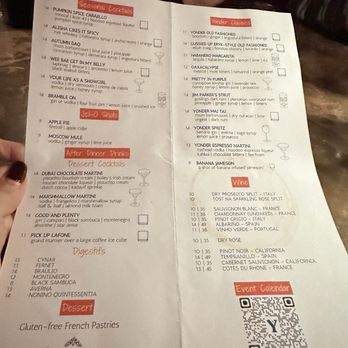 Yonder - Menu - Southern Near Me - Hillsborough, North Carolina